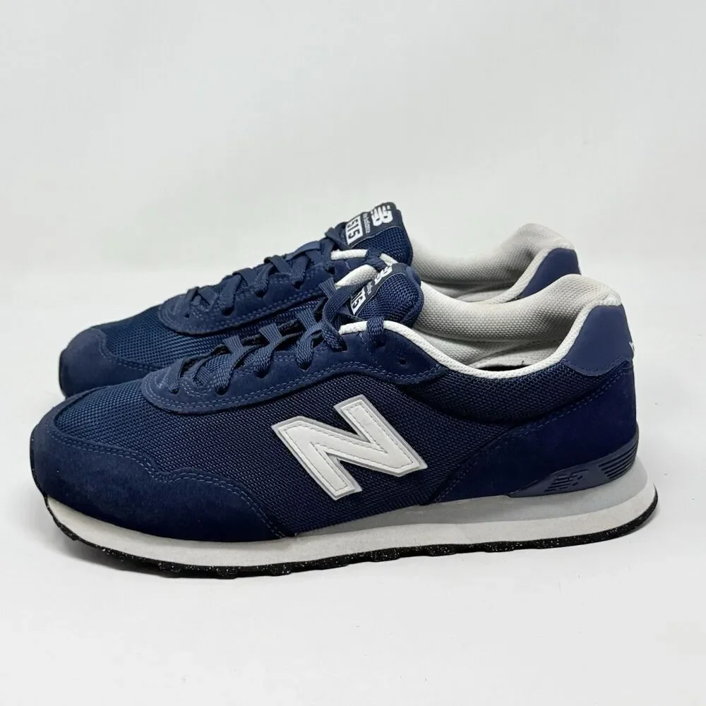 New Balance 515 Sneakers Mens 11.5 4E Wide Blue White Suede Mesh Running Shoes